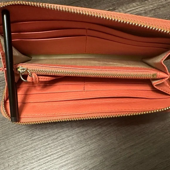 Chloe Orange Leather Wallet